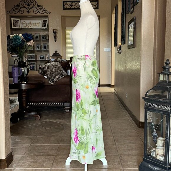 Pierre Cardin*Retro 90's Maxi Floral Print Skirt - Picture 2 of 4